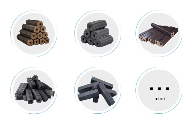 finally briquettes of Biomass/Sawdust Briquette Machine